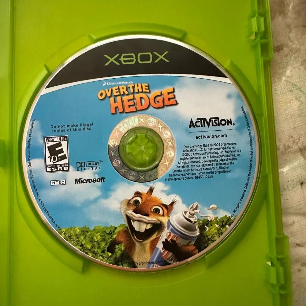 Over the Hedge (Microsoft Xbox, 2006) CIB Complete With Manual Tested Working